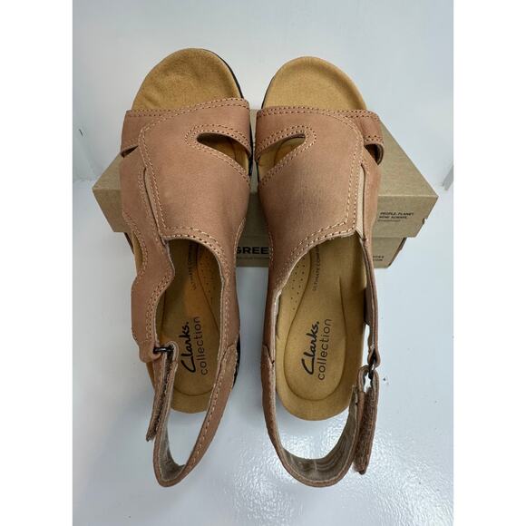 Clarks Collection “Merliah” Sandal • Women's US 6½ M • Sand Leather • NEW - Picture 7 of 7